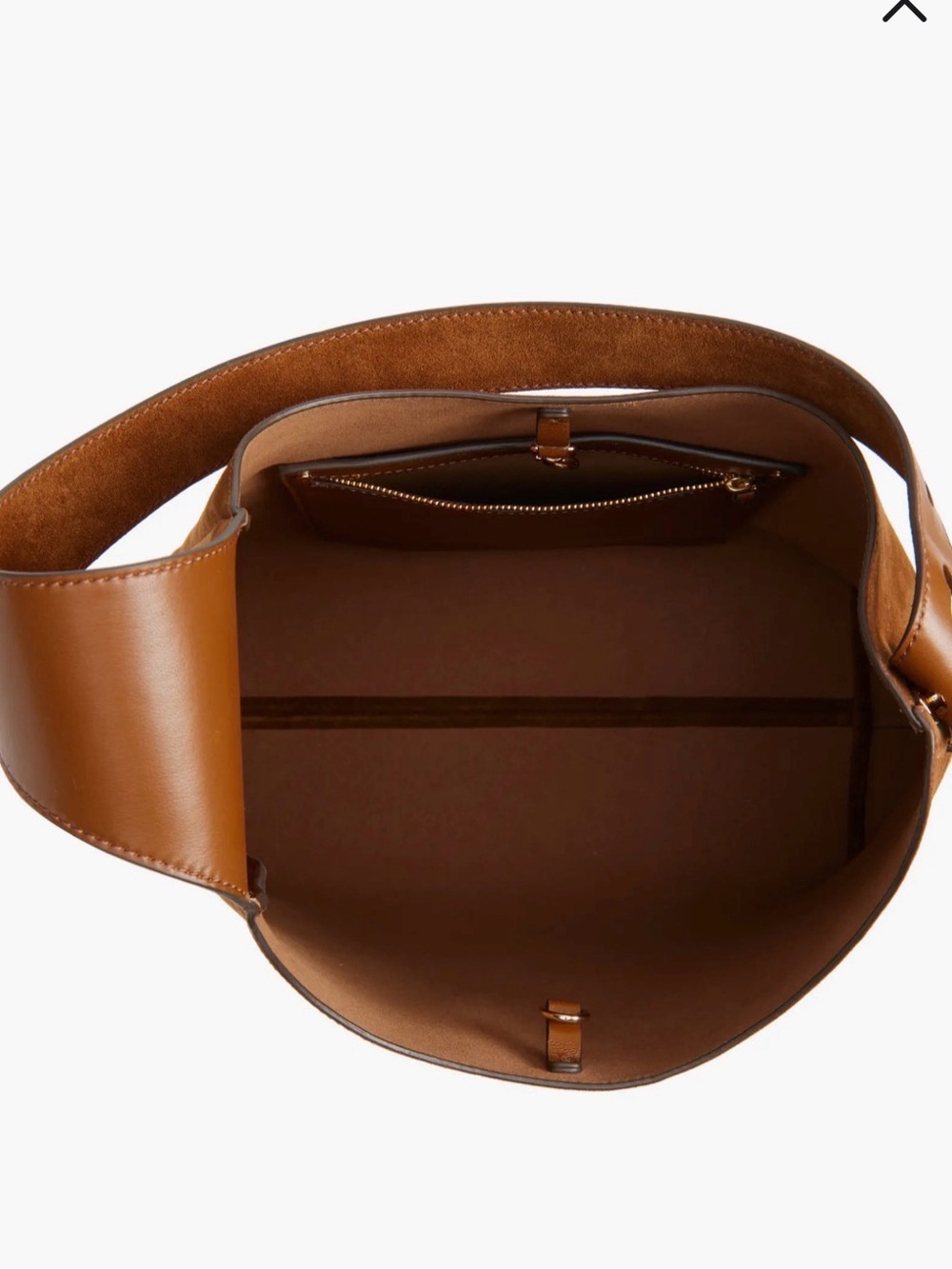 Tory Burch Women's Suede Hobo Bag in Cognac Brown - Picture 4 of 12